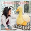 Tezituor 23.5inch Duck Stuffed Animal, Soft Cute Yellow Stuffed Duck Plush Toy, Gift for Kids,Boys,Girls Easter, Birthday Christmas