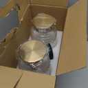 Buaic Glass Pitcher with Lid, 2 PACK 68 oz/2 Liter Vintage Water Pitcher, Clear Borosilicate Glass Water Carafe for Cold Brew, Coffee, Lemonade, Iced Sun Tea,Beverage, Milk, Heat Resistant