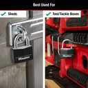 Master Lock Covered Padlocks with Key, Outdoor Locks, 2 Pack, 141T