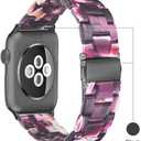 Light House Apple Watch Bands-Fashion Lightweight Resin iWatch Bands for Women Men 38mm/40mm/41mm/42mm(Series 11 10), 49mm/46mm/45mm/44mm/42mm(S 3 2 1), Compatible with Apple Watch Series 11 SE 10 9 8 7 6 5 4 3 Ultra (Unique Purple)