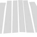 Door Pillar Window Trim for Toyota Sienna 2011-2020 Anti Scratch Sticker Pillar Posts Door Outer Exterior Cover Chrome Silver Tone 6 Pcs