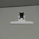 MR.SIGA Multi-Purpose Silicon Squeegee for Window, Glass, Shower Door, Car Windshield, Heavy Duty Window Scrubber, Includes Suction Hook, 10 inch, White & Black, 1 Pack