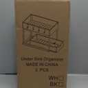 DEKAVA Under Sink Organizer 2 Pack, Bathroom Cabinet Organizer, 2 Tier Sliding Cabinet Basket Organizer Drawer, Multi-Purpose Bath Collection Baskets for Bathroom (Black)