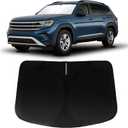 Windshield Sun Shade for Volkswagen Atlas 2018-2024 2025 VW Atlas Cross Sport, Car Front Window Sunshade with 240T Sun Visor Protector Blocks UV Rays Heat Sun Shield Accessories