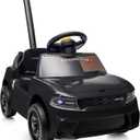 Licensed Dodge Push Car for Toddlers 1-3, Ride on Push Car w/Handle & Music, 29.13 inches x 18.11 inches x 23.22 inches