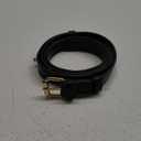 FENLDY Adjustable Thin Belts For Womens Skinny Belts For Dresses Womens Solid Color Alloy Turn Lock Belts For Jeans (Black belt gold buckle)