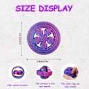 2 x 3D Printed Toy Fidget Spinner - 4PCS Stress Relief Sensory Toy for Adults, Office Desk Toy, Stocking Stuffers Bulk Birthday Party Halloween