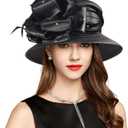 2026 Bucket Hats for Women Ladies Girls, Autumn Spring Sun Hat Fascinator for Derby Kentucky Church Bridal UV Protection