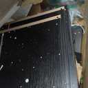 HOOBRO Floating Wall Shelves with LED Lights, Floating Shelf Wall Mounted for Storage, Vertical Display Stand, Modern Column Rack, for Bedroom, Livingroom, 4-Tier, 35.8 Inches, Black, BK41DBJ01