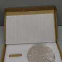 WORHE Paper Towel Holder Countertop Clear Acrylic 5.9" Diameter Thickening Sturdy Base,for Kitchen Bathroom, Paper Towel Dispenser for Tear Tissue Roll 1 Pack (YGC001)