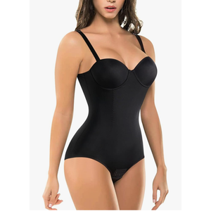 BRABIC Bodysuit Shapewear for Women Tummy Control Dress Backless Bodysuit Tops Body Shaper with Built-in Bra M