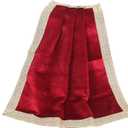 Indian Consigners Small Solid Color Velvet Cloth for Multipurpose Use (Red), 4 Pack