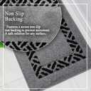 Bathroom Rug Non Slip  20x32 Washable Bath Mat for Bathroom and Shower Quick Dry Machine Washable Soft Rugs Non Slip Shower Mats Door Mat Bath Rug for Floor,Grey