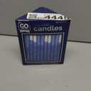 Chanukah Candles, Decorated Ombre Blue & White Hanukkah Candles Fits Most Menorahs, Premium Quality Wax for All 8 Nights of Hanukkah - Standard Size - 45 Count