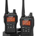 Midd Kacy MK208 Two Way Radio,Walkie Talkies, GMRS Walkie Talkies Long Range with 61 Channels,121 Privacy Codes,New Flashlight,MEM,IP55 Waterproof,SOS,NOAA Weather Alerts,VOX-Black,2 Pack