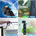TARARIUM Aquarium Filter for 55-150 Gal. Tank Crystal 300GPH Biochemical Filtration Powerful Pump Submersible Internal Fish Tank Filters Large Tank Pond Clear Wavemaker Air Supply 4 in 1