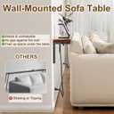 78.8" Narrow Console Table with Outlet, 5.9" Sofa Table Behind Couch Wall Mounted, 2 Pack with 4 Power Outlets 4 USB-C Ports 4.9ft Cord for Entryway, Hallway, Living Room, Rustic Brown