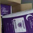 Poise Overnight Incontinence & Postpartum Pads for Bladder Leaks, 8 Drop Extra Coverage, 72 Count (2 Packs of 36), (Long)