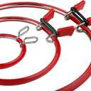 Nurge Premium Quality, Metal Spring Tension Embroidery Hoops, Cross Stich Hoop, Darning Hoops, Embroidery Tension Shed (Red, Siz Mix)