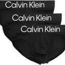 Calvin Klein 3-pack Microfiber Stretch Hip Briefs Large, Black/Black/Black