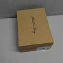 Elisabet Tang Women's Strappy Heeled Sandals, 5 inch Platform Heels Chunky Lace up High Heels Open Toe Party Shoes (7, Black Patent)