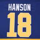 Youth Hanson Brothers Charlestown Chiefs 16 Jack 17 Steve 18 Jeff Slap Shot Movie Ice Hockey Jersey (Large)