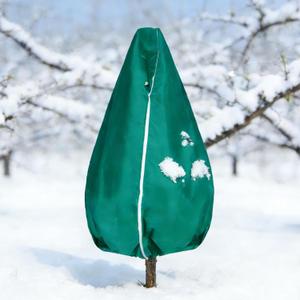 Plant Covers Freeze Protection-78"W x 110"H Extra Large Frost Blankets for Outdoor Plants, 2.4oz/yd Heavy-Duty Christmas Tree Covers with Zipper & Drawstring  Reusable Winter Plant Freeze Cloth