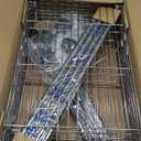 Amazon Basics 4-Shelf Adjustable Storage Shelving Unit for Garage, Steel Wire Rack, 200 Pound Loading Capacity per Shelf, 13.4"D x 23.2"W x 48"H, Chrome