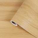 Light Wood Grain Contact Paper Peel and Stick Wallpaper A Set of 23.6"x400" Natural Wooden Contact Paper for Cabinets Countertops Drawer Shelf Liner Self-adhesive Removable Wallpaper Waterproof
