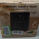 CHEFMAN 2 Qt Mini Air Fryer Digital Space-Saving Compact Air Fryer with Nonstick and Dishwasher Safe Basket, Quick & Easy Meals in Minutes, Features Digital Timer and Shake Reminder Black