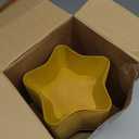 Honeydak 20 Pcs Gold Star Shaped Plastic Plates 6.7 Inch Reusable Star Dessert Snack Plates Gold Candy Dishes Buffet Salad Bowls Pentagram Dinnerware for Wedding Birthday Holiday Party