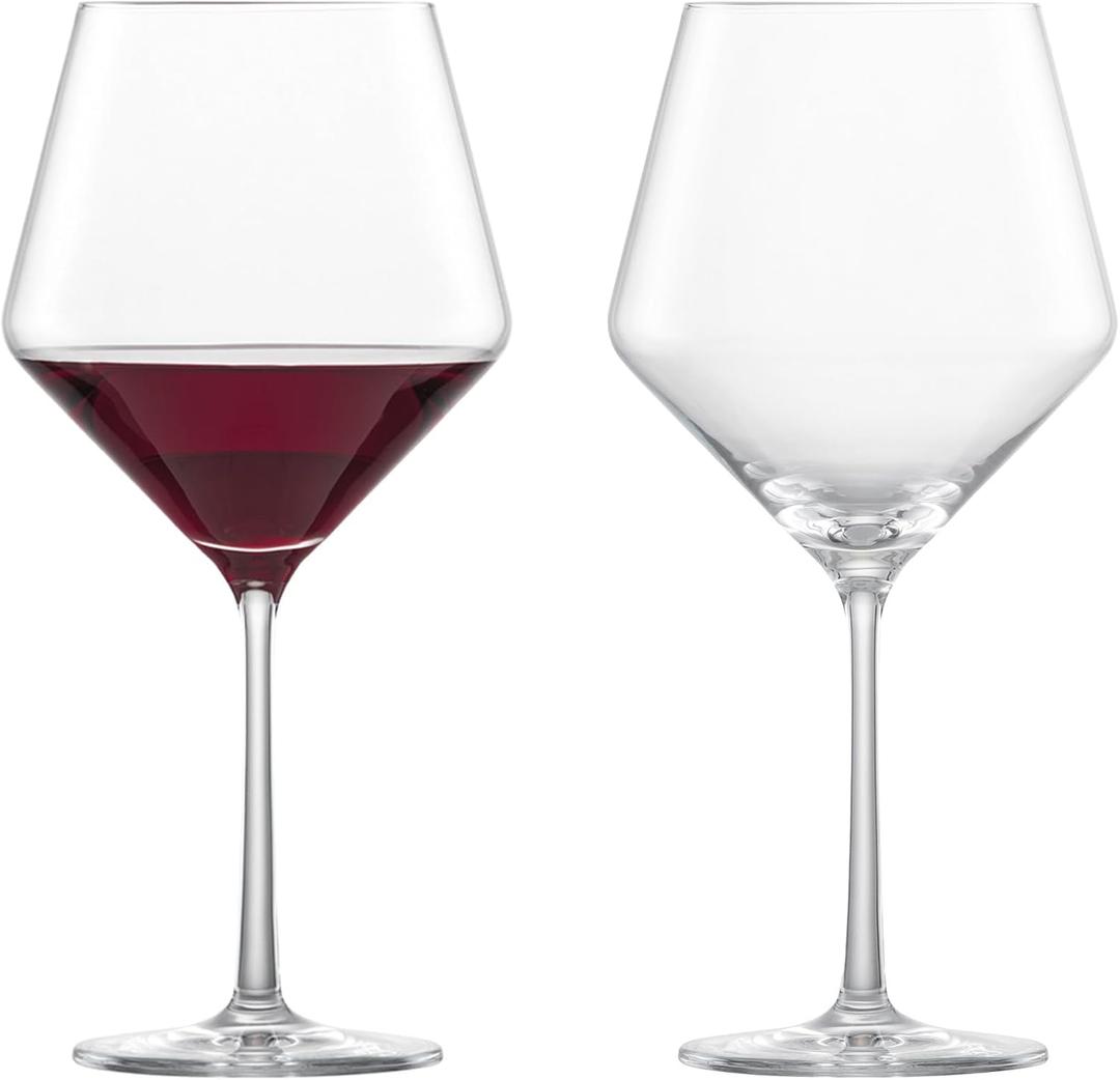 ZWIESEL GLAS Pure Burgundy Red Wine Glass (Set of 2), Burgundy Glasses for Red Wine, Dishwasher-Safe Tritan Crystal Glasses, Made in Germany (23 Ounce), 2 Count