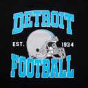 Football Sweatshirt for Men: Game Day Season Pullover Football Team Fans Tops (Black, XL)