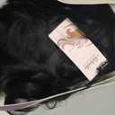 Premium Synthetic Lace Front Wig 1112 Inch Natural Curly Wig with Middle Part, Small Lace Front, Heat Resistant & Easy Care, 195g, 1B Natural Black
