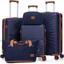 Luggage Sets 5 Piece, Suitcases with Wheels, ABS Hard Case Luggage with TSA Lock Spinner Wheels, Carry On Luggage Set (20/24/28 inch)