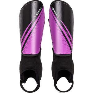 newox Soccer Shin Guards Kids Youth - Shin Pads Protection Boys Shin Guards Soccer Youth - Soccer Shin Guards for Kids 3-15 Years Old Girls Boys (Purple)