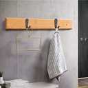 Deezio Heavy Duty Wall Hooks,Stainless Steel Screw On Hooks for Hanging Coats Plants Towels Keys Hats,Waterproof Single Shower Hanger Hooks for Garage Kitchen Bathroom(10 Pack) (Black)