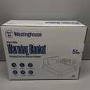 Westinghouse Electric Blanket Twin Size, Super Cozy Luxury Faux Fur & Sherpa Heated Blanket with 10 Heating Levels & 1-12 Hours Auto Off, Fast Heating Blanket, Machine Washable, 62x 84 Inch Charcoal (Darkgrey Stripe)