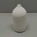 200ML Ceramic Essential Oil Diffuser - Ultrasonic Aromatherapy & Humidifier with 7-Color LED Lights, Auto Shut-Off, White, 1H/3H/6H Timer | Scent for Home,Office,Yoga