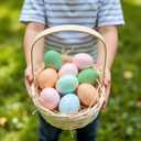 24/16/36 Pcs Easter Speckled Eggs, 2.4" Multi Colors Plastic Eggs for Easter Decorations, Pastel Easter Decor,Bowl & Vase Filler, Easter Basket Filler and Spring Table DIY Decor