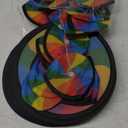 24 Pcs Foldable Flying Disc Fans Set Rainbow Fans Colorful Flying Disc Bulk Beach Pride Gift Toy for Outdoor Activity Colorful Sports Game Party Favor Supplies