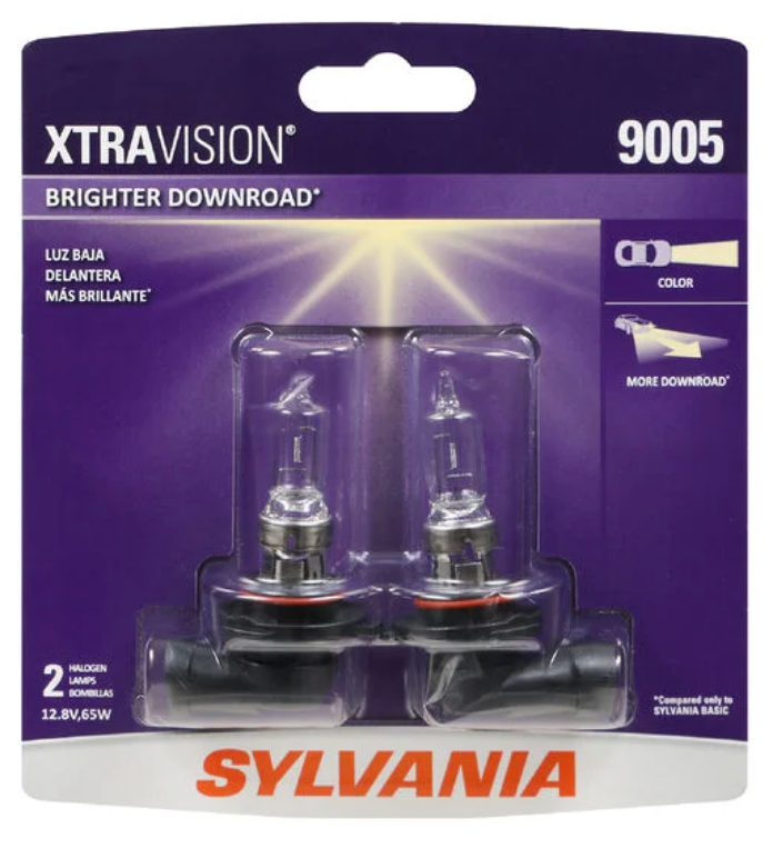 SYLVANIA - H11 XtraVision - High Performance Halogen Headlight Bulb, High Beam, Low Beam and Fog Replacement Bulb (Contains 2 Bulbs)