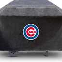 FANMATS 42277 MLB - Chicago Cubs Rectangular Black Grill Cover - Fits 3 and 4 Burner Grills - 68in x 21in x 35in