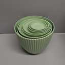Plant Pots Indoor with Saucers & Drainage - 6 Pack Flower Pots - Plastic Planters for Indoor Planter - 7.5/6.6/5.8/5.0/4.3/3.5 inches Sizes for All Different Types of Plants-Light Green