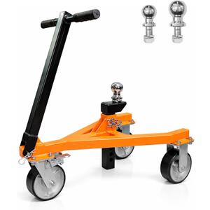 Trailer Dolly Trailer Mover Tow Dolly with 2 in & 2-5/16 in Ball, 3500LBS Tongue Weight Capacity, Heavy Duty Steel & Portable Maneuverable Boat Dolly for RV, Boat, Jetski & Motorcycle