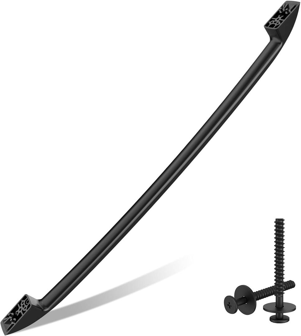 WB15X10047 Range Oven Door Handle for Ge Hotpoint Stove Parts Door Handle | GE Oven Handle Replacement black General Electric WB15X10047 Range Door Handles With 316433300 Screws Gas Stove Handle