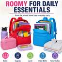 Amylove 24 Pack Bulk School Backpacks for Kids 17 Inch Playful Color