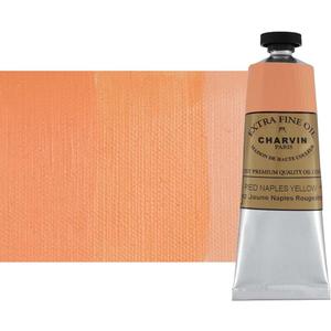 Charvin Extra Fine Oil Paint, Naples Yellow Reddish 60 mL - Triple-Milled, Rich Texture, Poppy Oil-Based, Light-Fast, Handmade, Archival Quality