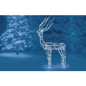 Brite Star 48 Inch Tall Reindeer Buck Christmas Outdoor Decorations - LED Light Christmas Decoration for Yard and Patio, Indoor and Outdoor Christmas Décor