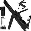 Tkophou Multitool Knife, Multi Tool Pocket Knife for Men, 17-in-1 Folding Knife Camping Multitool for Hiking, Fishing, Survival, Men Gifts for Birthday Christmas